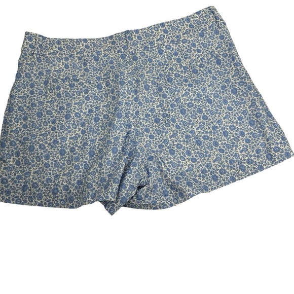 J. Crew Limited Edition Shorts Liberty D’Anjo Coastal Fabric Pleated High-Rise - Picture 2 of 9